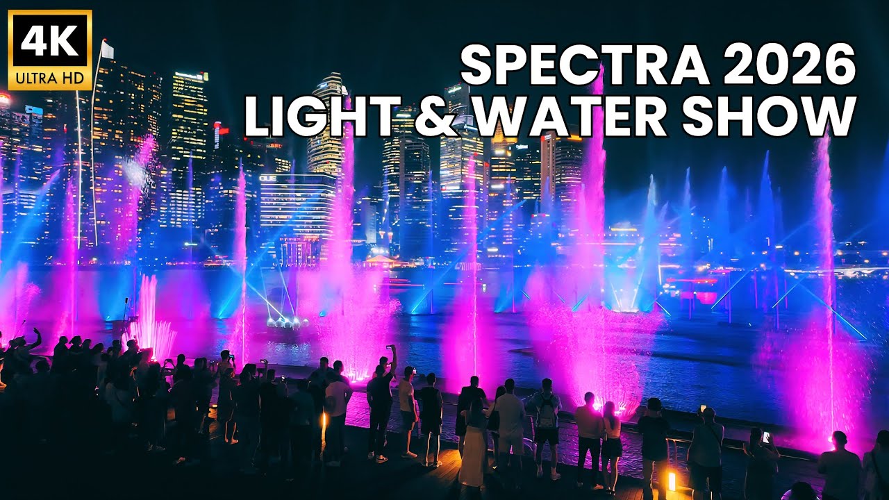 SPECTRA Light & Water FULL Show 2026 at Marina Bay Sands Singapore [4K]