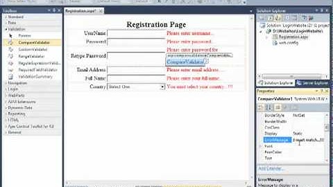 ASP.NET 4.0 Login Website Part - 1 Validation Controls.flv