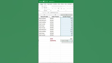 Perbedaan SUM dan SUBTOTAL di Excel.