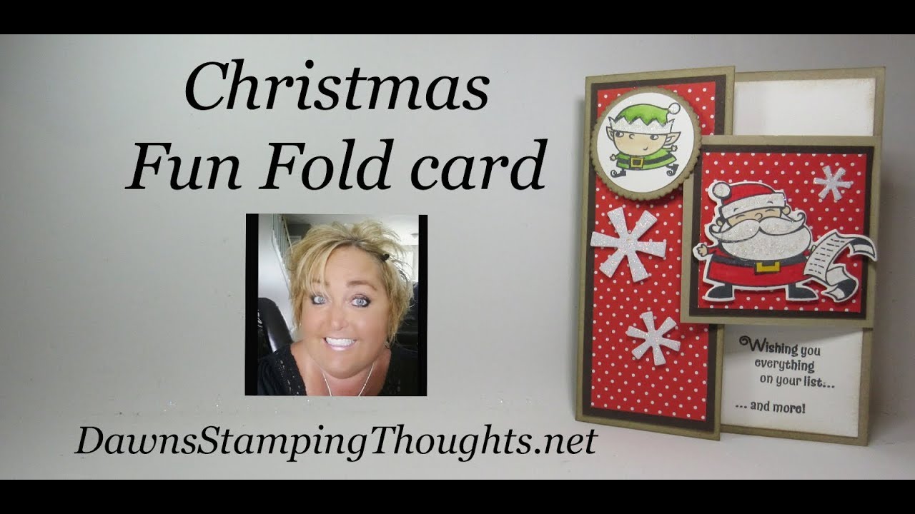 Christmas Fun Fold card - YouTube