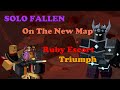 Solo Fallen TRIUMPH On New RUBY ESCORT Map || Tower Defense Simulator