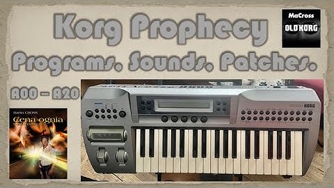 Korg Prophecy. Physical Modeling. a.d. 1995. (No Talking!)