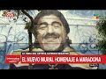 Inauguran mural de Diego Maradona en La Boca