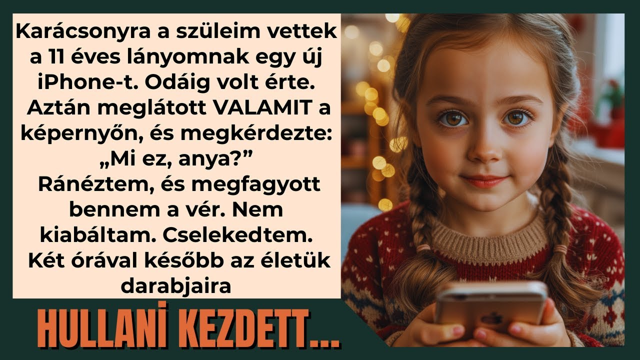 Karácsonyra a szüleim iPhone-t adtak a lányomnak. Ránéztem… és rendőrt hívtam.