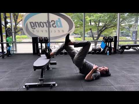 Feet Elevated Hamstring Bridge