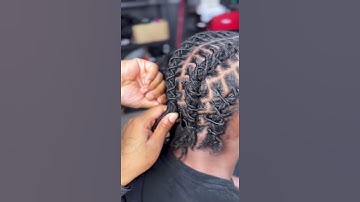 Barrel Twists on Locs 🌟🔥 #locs_18 #shortsvideo