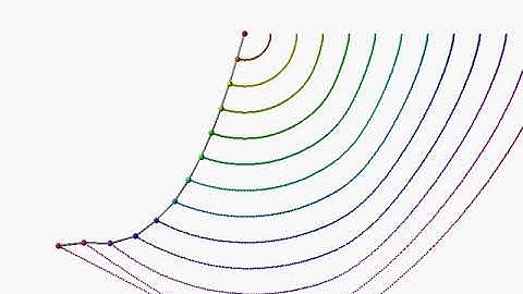 Duodecuple (12) pendulum starting from horizontal position / simulation / chaos