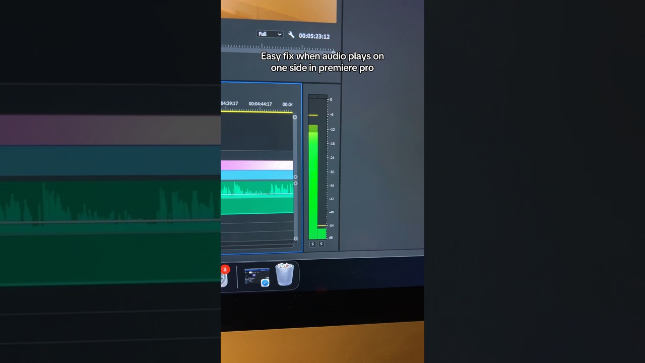 Простое решение проблемы одностороннего воспроизведения звука в Premiere Pro
