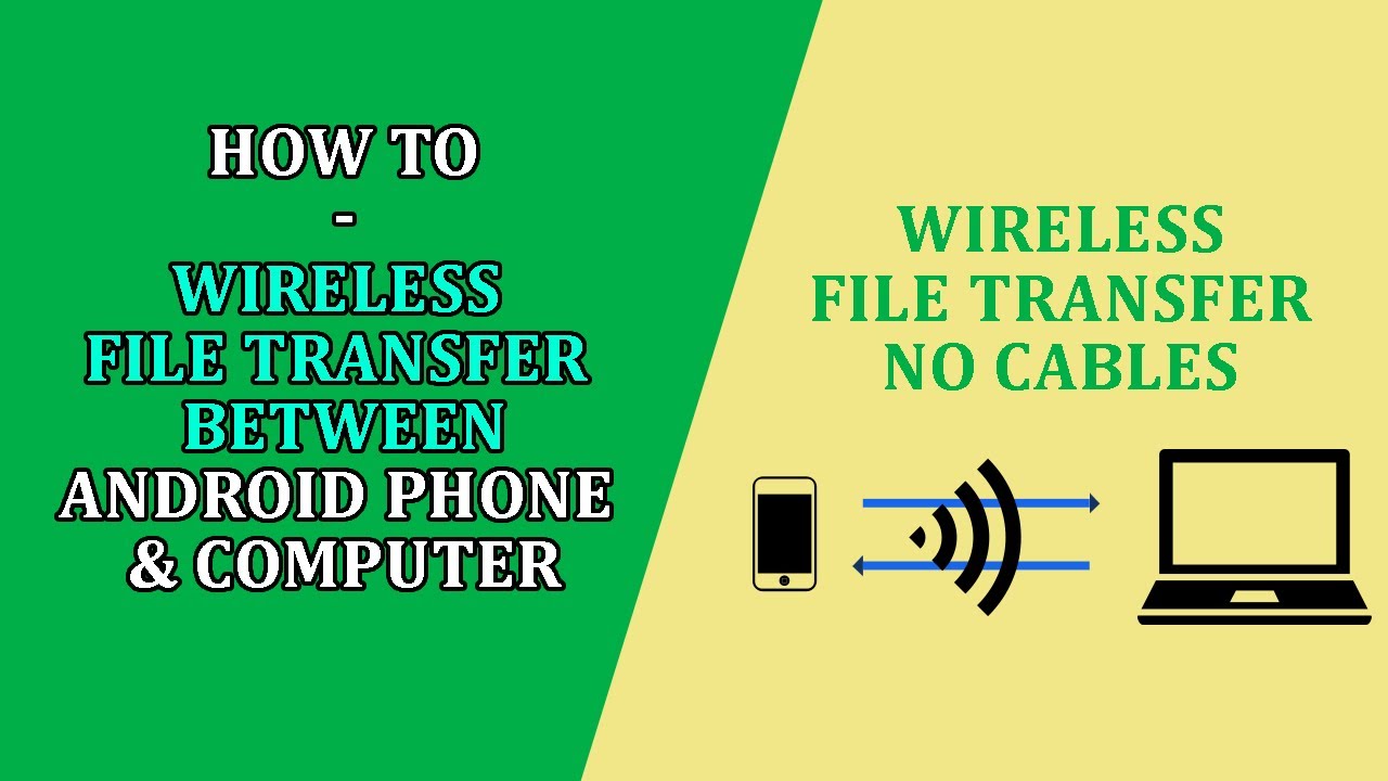 Wireless File Transfer between Android Phone to Computer - no cables # ...
