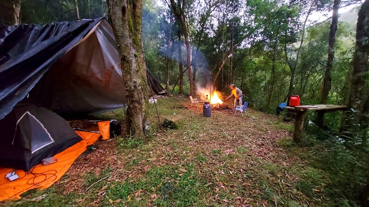 Fogo de Chão pra Enfrentar o Inverno Rigoroso e O Melhor Café do Mundo! Pescaria e Acampamento.