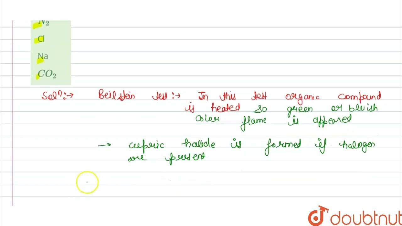 Beilstein test is used for 12 NTA NEET SET 97 CHEMISTRY NTA