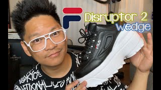 fila disruptor wedge athletic shoe