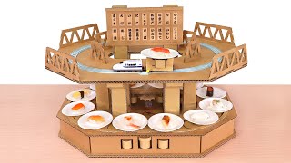 ダンボールで回転寿司装置を作ってみた🍣🍣🍣｜Making Conveyor-belt Sushi with Cardboard screenshot 4