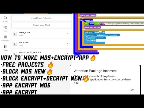 How To Use MD5 Hash and Encrypt App🔥 | Sketchware Indonesia