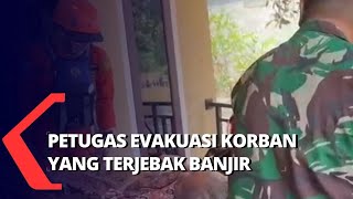 BASARNAS dan TNI Evakuasi Korban Banjir yang Terisolasi