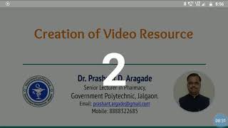 Session 2: 5. Creation of Educational Video by using M