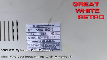 VIC 20 Restoration Episode 01: Cleanup and Retrobright