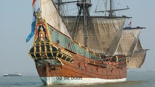 op de (batavia)=het schip