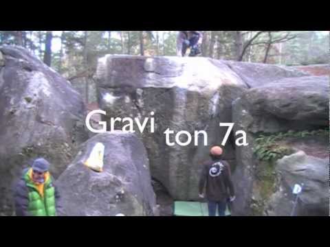 Beta Video for climb Graviton v6, Fontainebleau