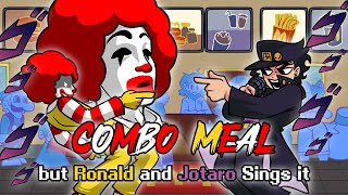 FNF Combo Meal but Ronald McDonald's and Jotaro Kujo Sings it  Friday Night Funkin' Cover