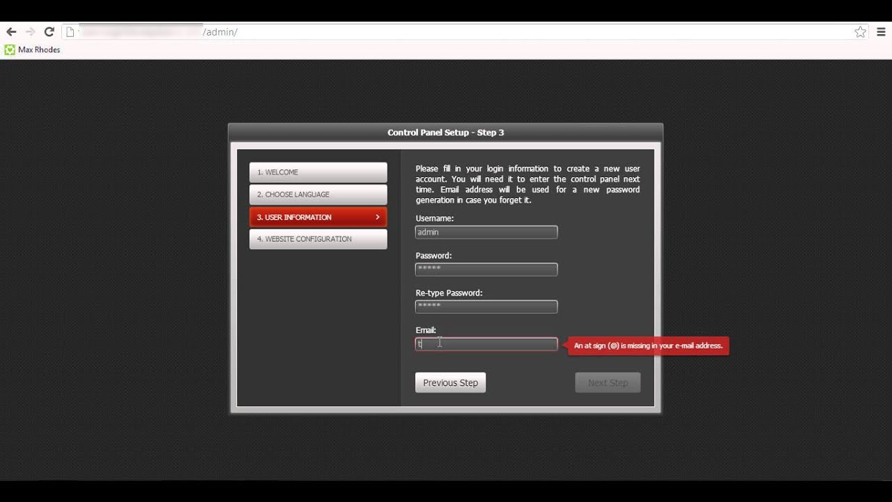Html Cms Templates Control Panel Setup Html Cms Templates Control Panel Setup