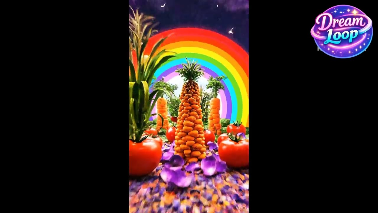 Zooming Through 7 Vegetable Dimensions 🥕🌍 | Colorful Fantasy