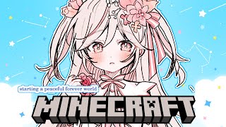 Starting a Peaceful Forever World 🎀📚 Soft Spoken Minecraft | Let's Relax & Play screenshot 2