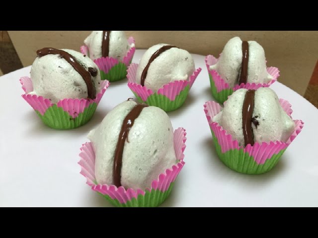 No Eggs Mint Chocolate Chip Vegan French Macarons Video Recipe | Bhavna