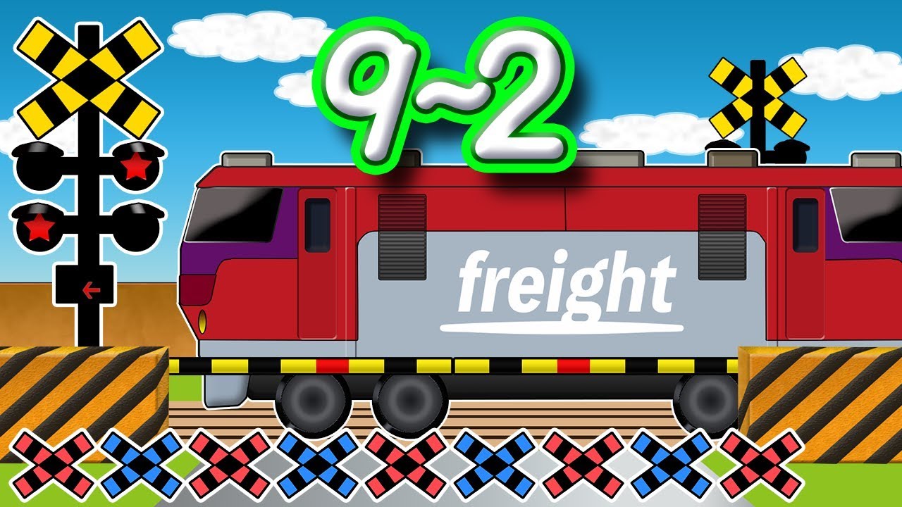 10のかもつ③ 9〜2をつくるよ♪【モンテ風踏切アニメシリーズ】