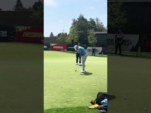 Lee Westwood putting setup and stroke on LIV tour. Ready for action at the JCB! #golf #majesticks