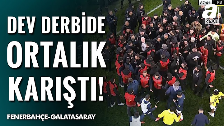 Fenerbahçe-Galatasaray Derbisinde Yaşanan Olaylar Nedeniyle Maç Durdu!