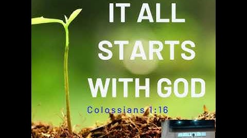 Purpose Driven Life Day 1 : It All Starts With God