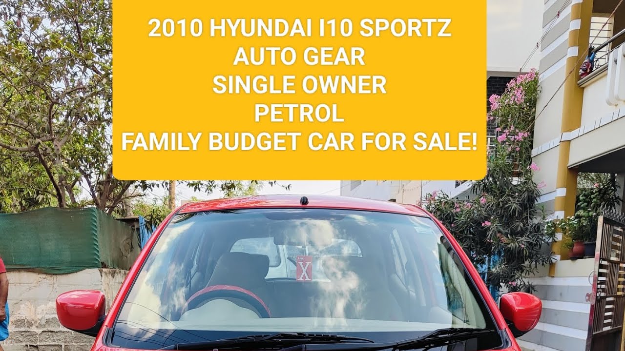 2010 HYUNDAI I10/SPORTZ/SINGLE LADY OWNER/AUTOGEAR/FAMILY BUDGET