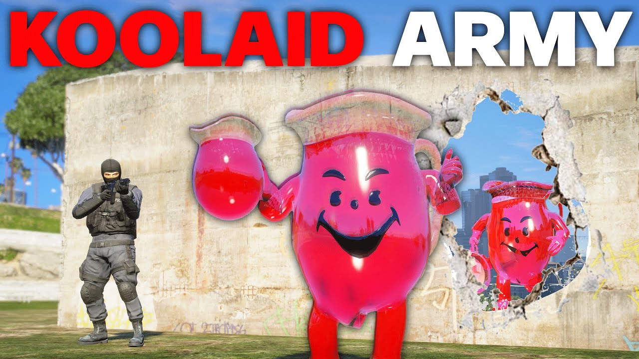 TROLLING PLAYERS AS THE KOOL-AID MAN! (GTA 5 RP)