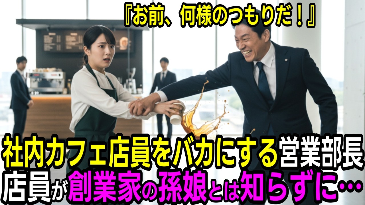 「さっさと退きなさい！」社内の派遣社員にコーヒーを浴びせた営業部長。彼女の正体を知り震えあがる
