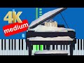 Supertramp  fools overture part 3 medium piano tutorial 4k