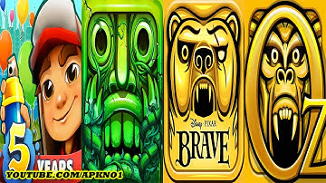 Subway Surfers VS Temple Run 2 VS Temple Run Brave VS Temple Run OZ