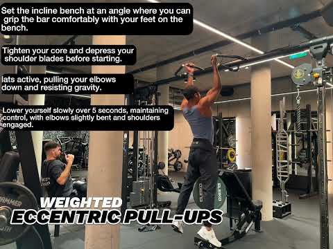 Weighted Eccentric Pull Up (5 Seconds)