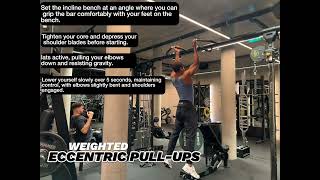 Weighted Eccentric Pull Up (5 Seconds)