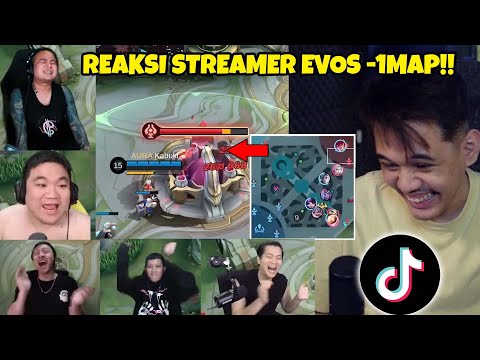 Reaksi PRO PLAYER & STREAMER Ngeliat MOMENT EVOS BUTA MAP!! - React TikTok 53