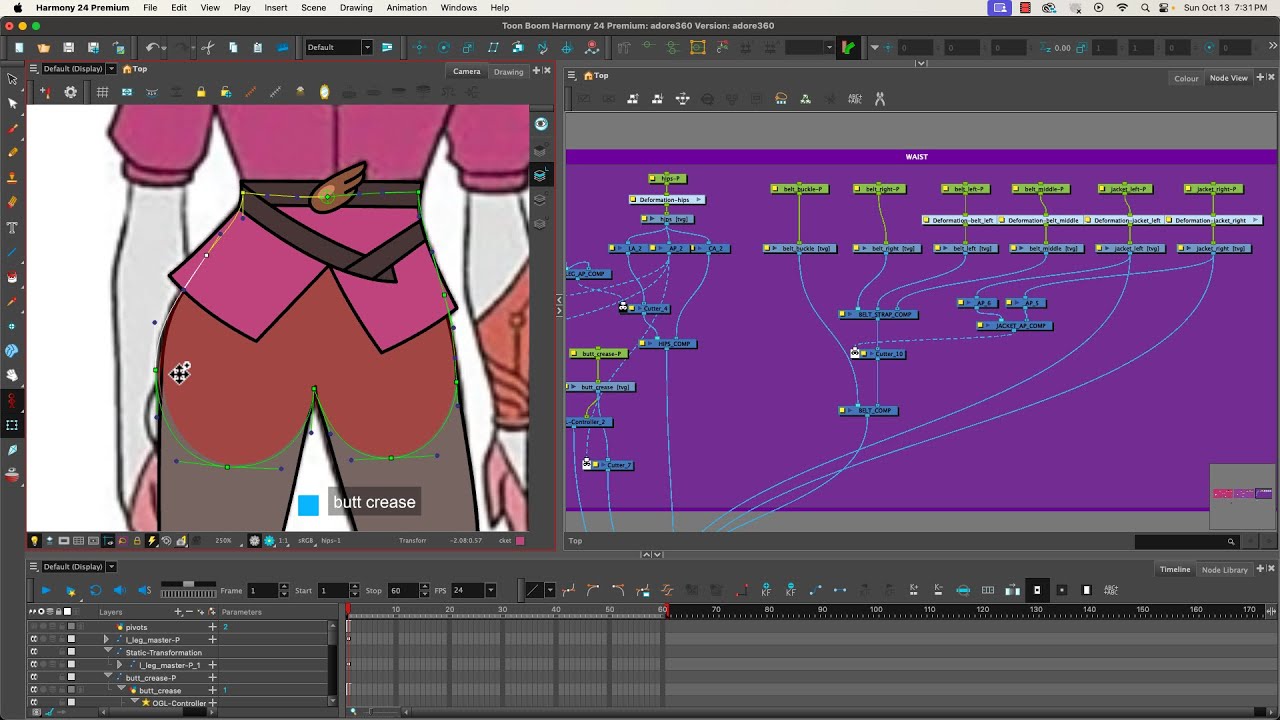 Rigging a 360 Character in Harmony Premium Part 8: the belt - YouTube