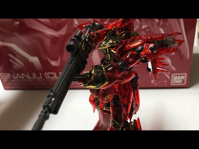 RG Sinanju Clear Color 1/144 scale model kit review - YouTube