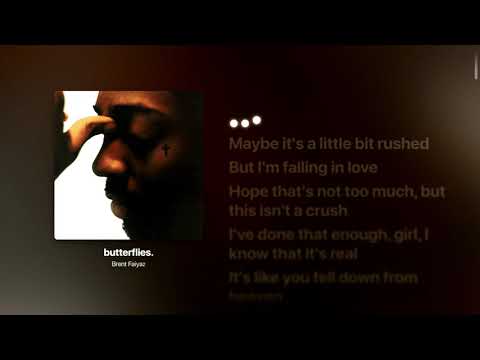 Brent Faiyaz – butterflies. (Lyrics) | Str8Lyrical