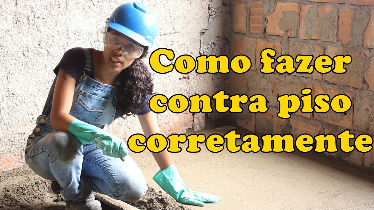 Como fazer contra piso corretamente - com Paloma Cipriano