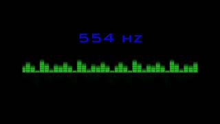 ⒽⓏ| 554 hz Pure Tone Frequency| NO Music , For Meditation, Testing. Black Screen