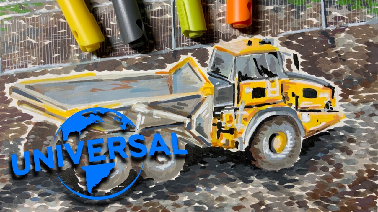 More Machinery Digger Arrives at Universal UK! Sketch Diary