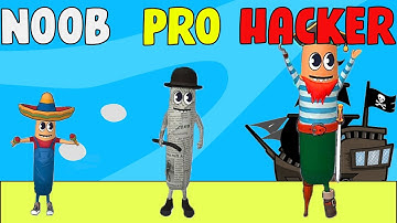 NOOB vs PRO vs HACKER in Wacky Run | GameGuy