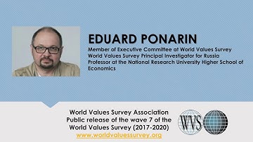 WVS Wave 7 Data Public Launch Talk: Eduard Ponarin