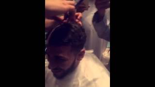 ADAM SALEH GETTING HIS HEAD SHAVED 😂