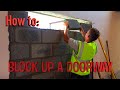 How to block up a doorway